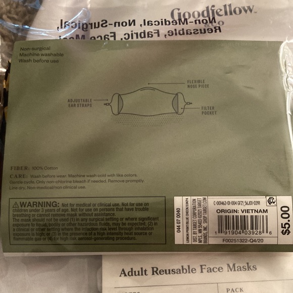 Goodfellow & co lot of 12 face masks - Picture 2 of 2